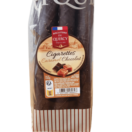 Cigarettes Beurre Caramel Chocolat 180g – Biscuiterie du Quercy